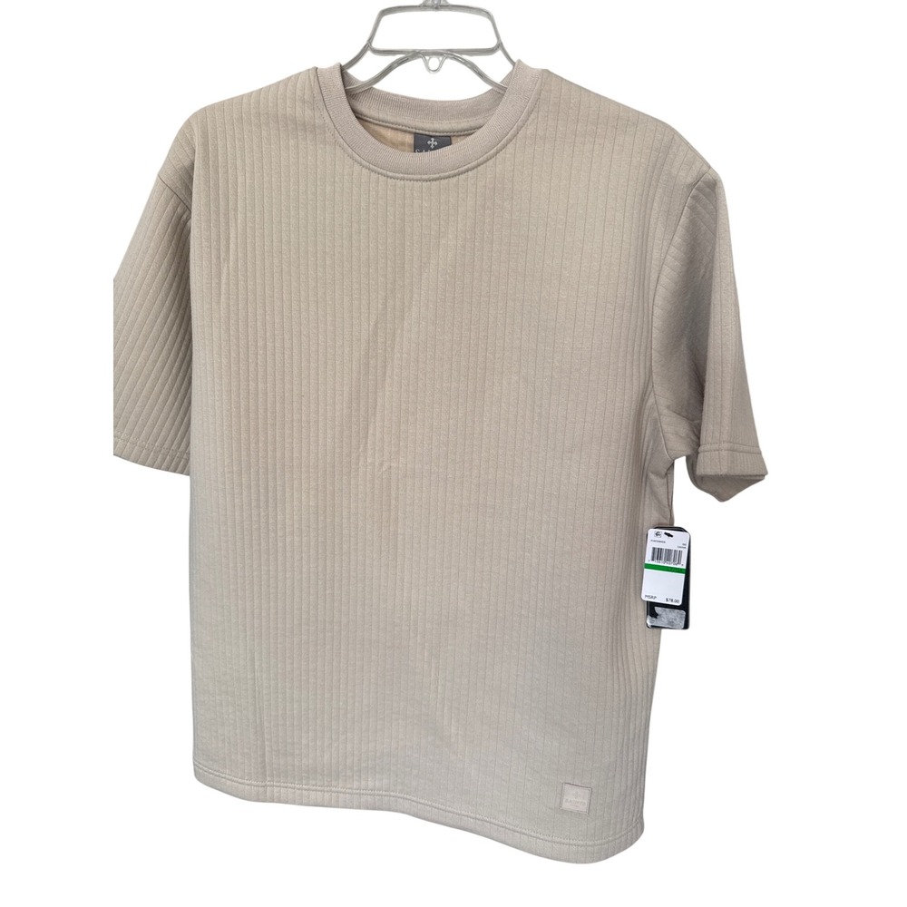 Saints Men's Solid Ribbed Shirt size S‎ Beige NWT